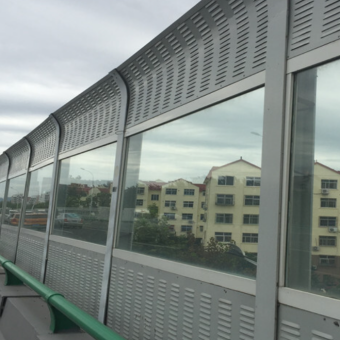 Acrylic highway noise barrier board